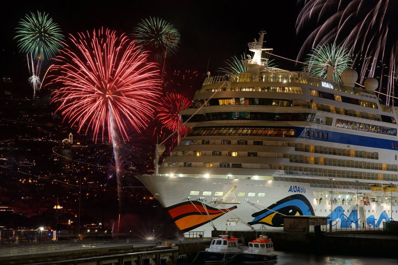 Da war Corona noch in weiter Ferne. Ein Aida-Dampfer im Hafen von Funchal zum Jahresbeginn 2016. 