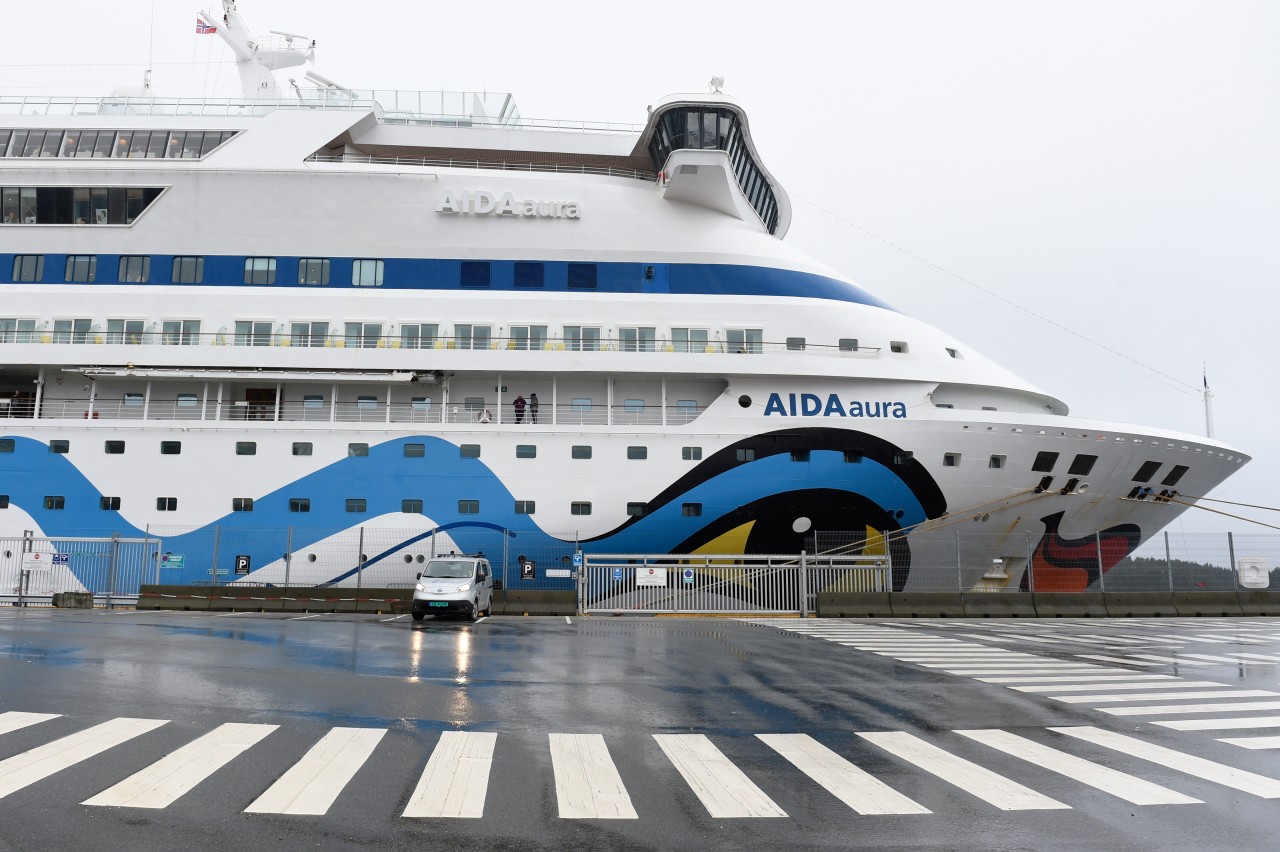 Die „Aida Aura“ in Norwegen.