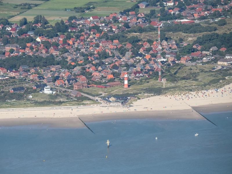 Nordsee: Blick auf den Strand der ostfriesischen Insel Borkum.