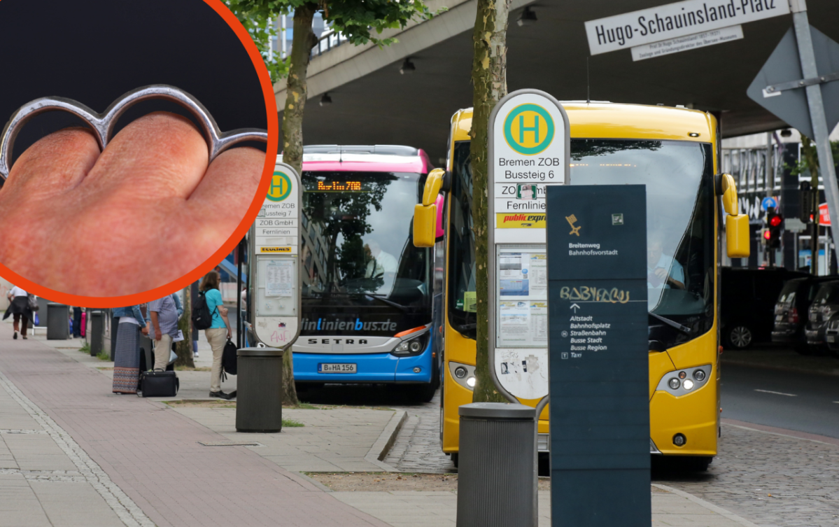 Bremen polizei Busbahnhof Fahrgast attacke Busfahrer Schlagring