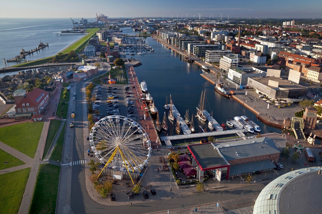 Blick auf Bremerhaven.