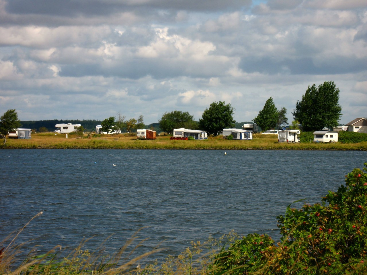 Ein Camping-Platz in Büsum an der Nordsee.