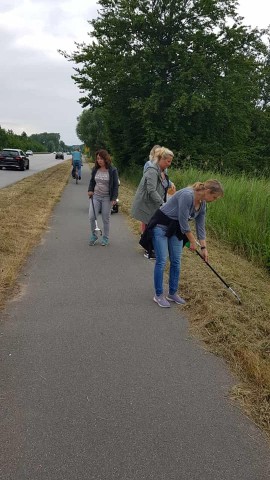 Sechs Frauen haben in Eckernförde eine Müllsammelaktion gestartet.