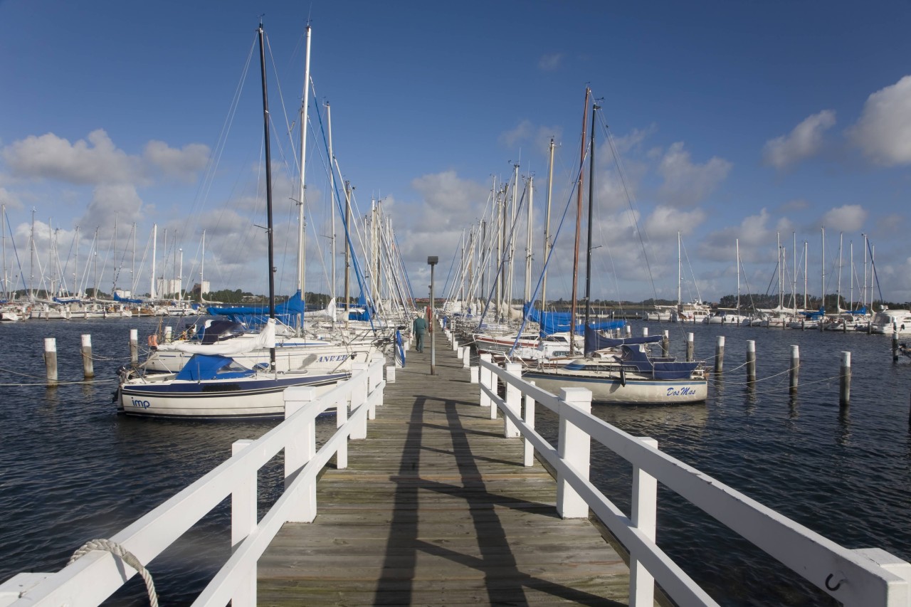 Der Yachthafen auf Fehmarn.