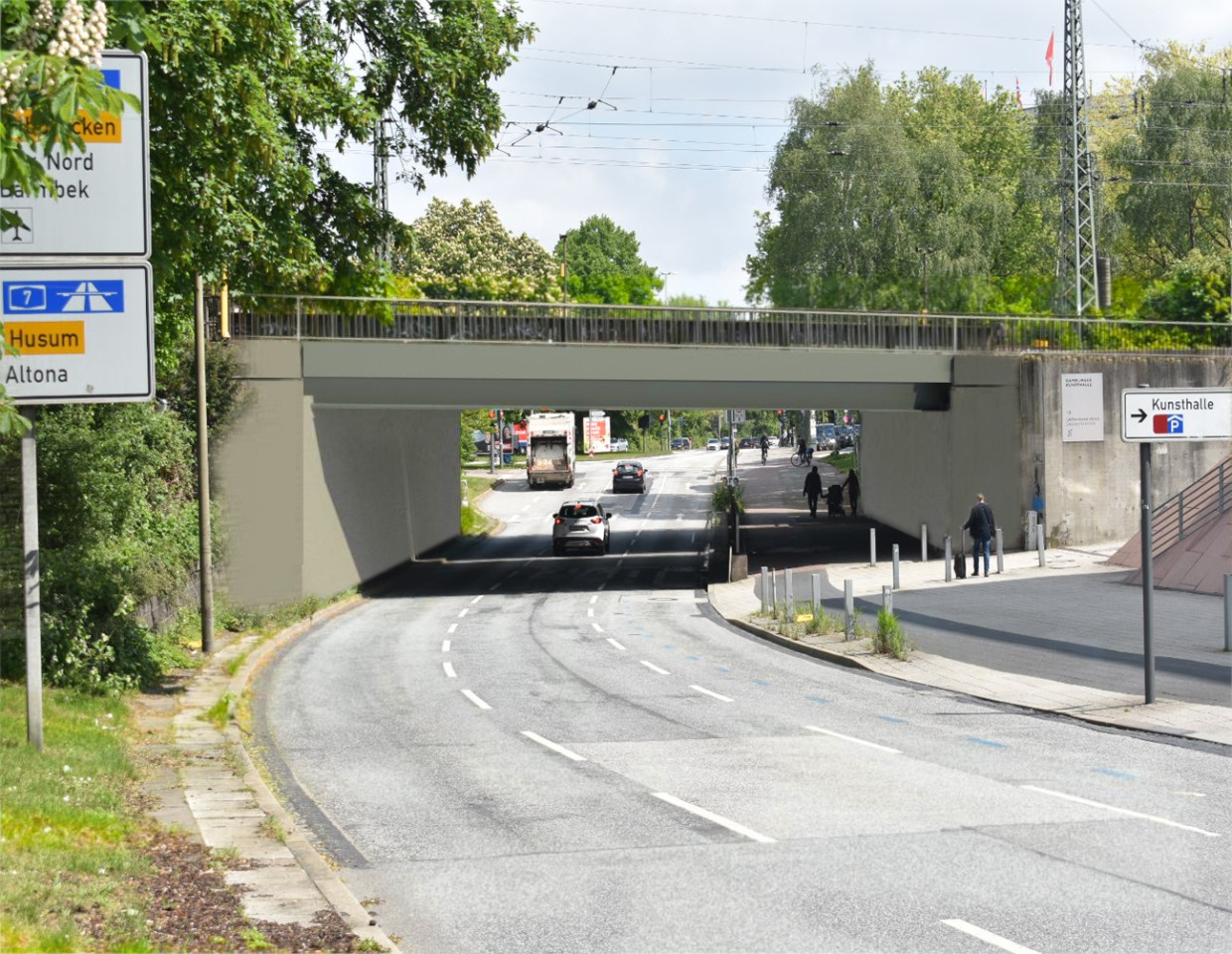 Visualisierung der neuen Brücke