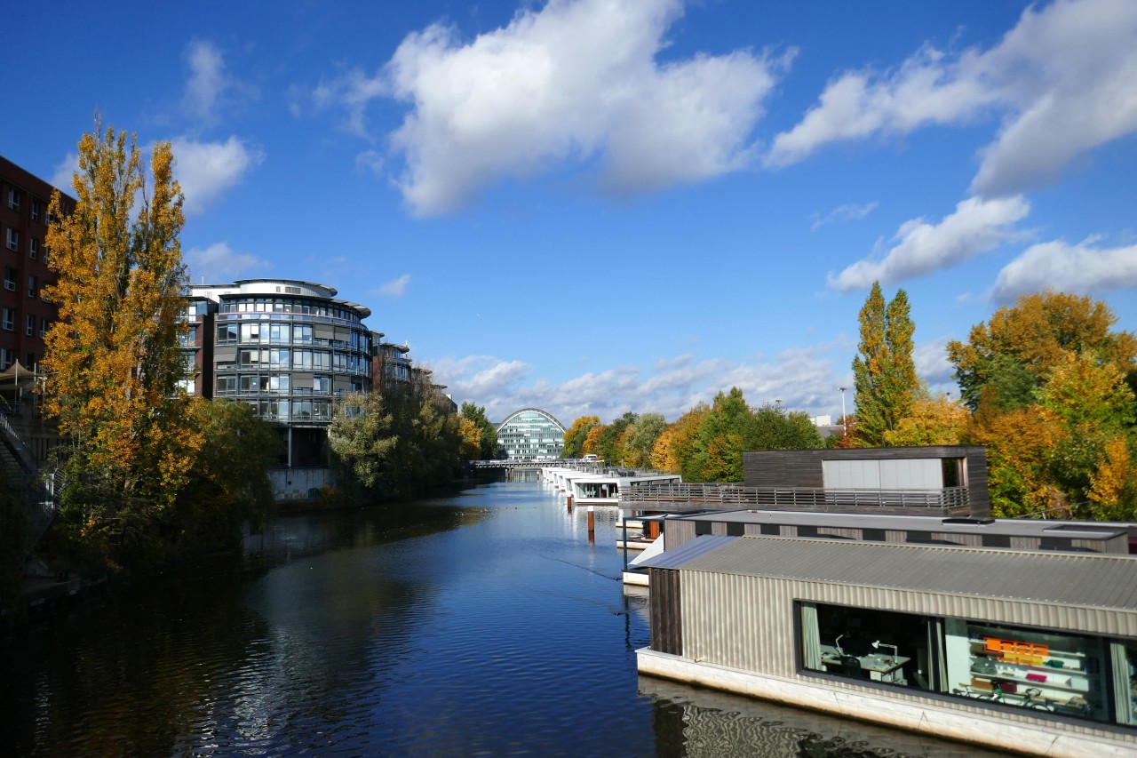 Blick auf Hamburg-Hammerbrook.