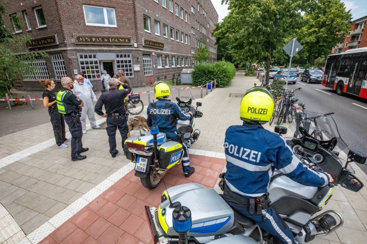 Hamburg Messerattacke Polizei Wandsbek Kneipe