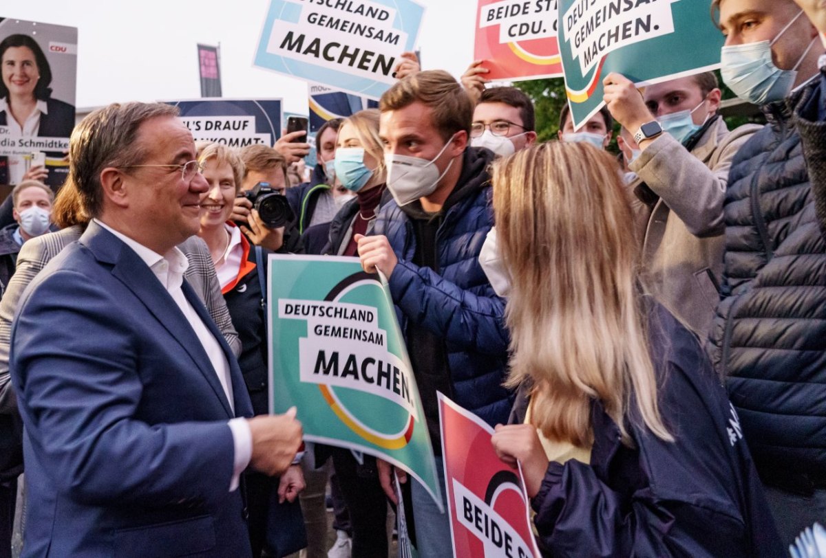 Lübeck Armin Laschet Hungerstreik ARD Wahlarena Gollin Aktivisten Klimaschutz