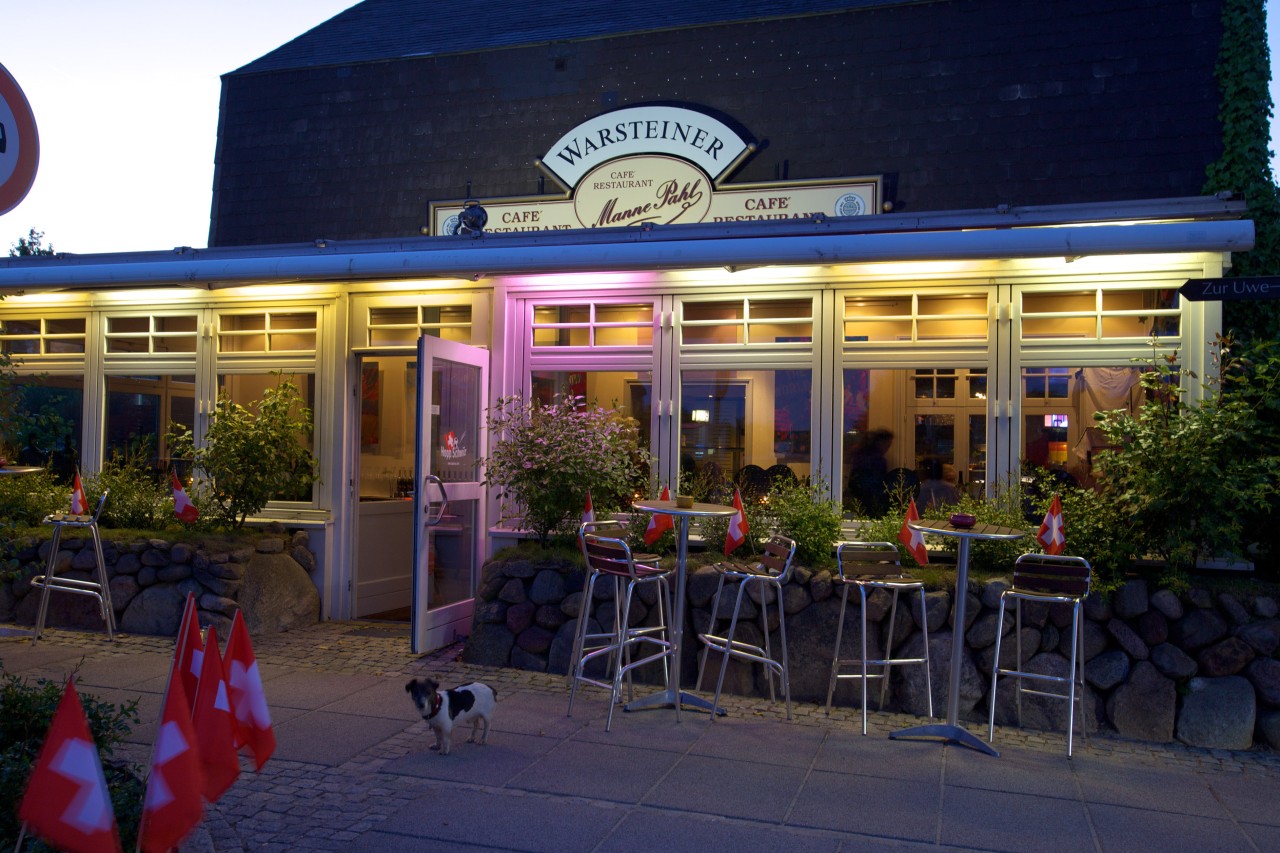 Das Restaurant Manne Pahl in Kampen. 