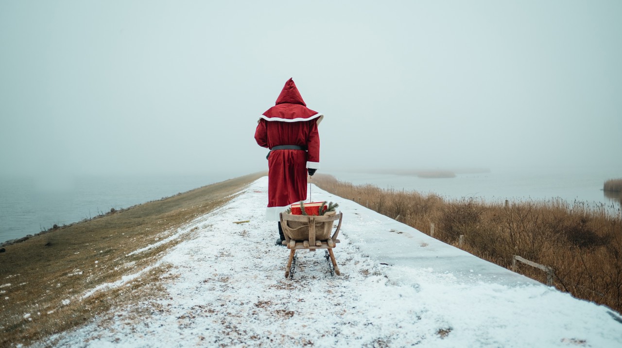 „Nord bei Nordwest“: Der Weihnachtsmann kurz vor dem unheilvollen Zwischenfall.