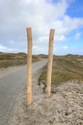 Die leere Stele auf Norderney.