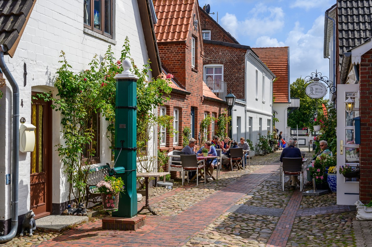 Ziel der Wattwanderungen von Amrum aus ist die Nachbarinsel Föhr.