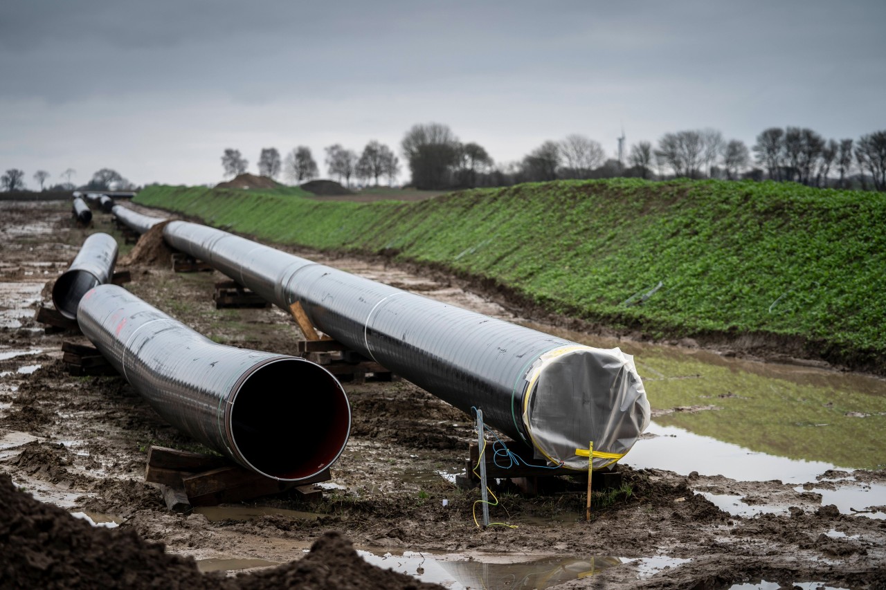 Pipelinerohre für die Ostsee-Gaspipeline „Baltic Pipe“ 