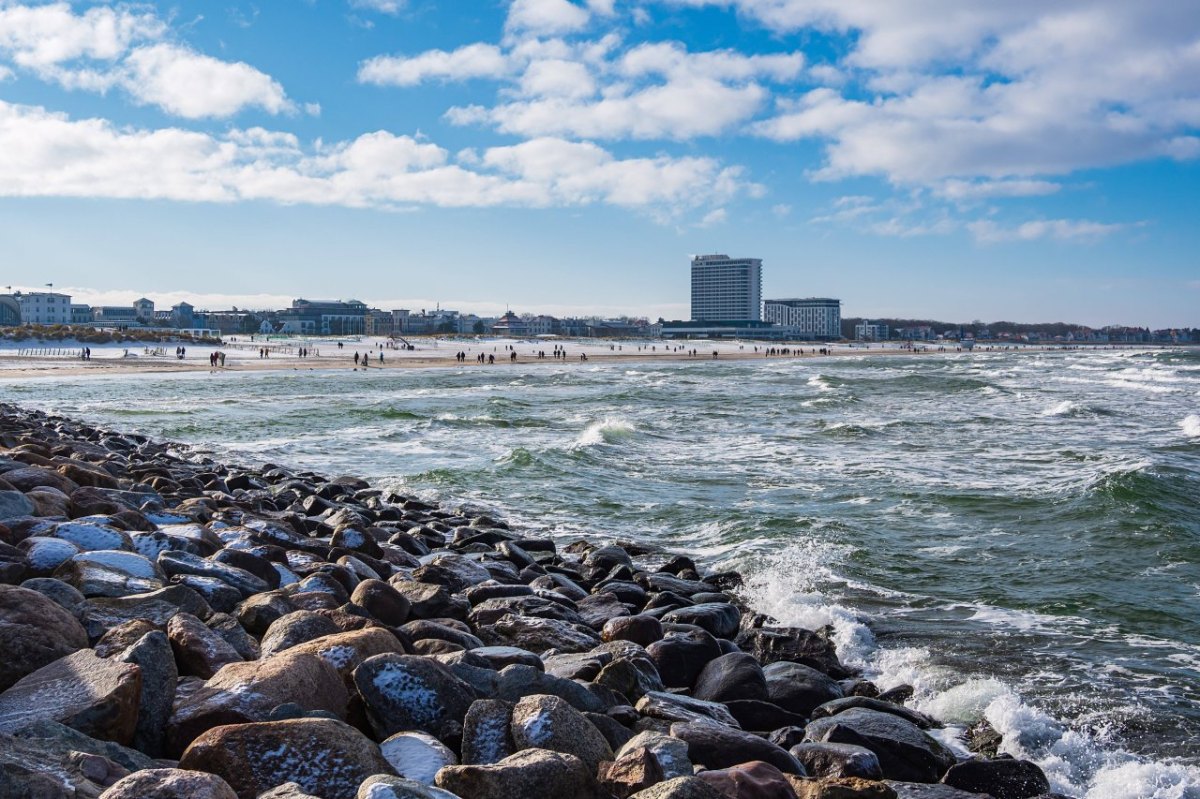 Ostsee Fischland Darß Zingst Urlaub Strand Winter Schnee Mecklenburg-Vorpommern Wetter