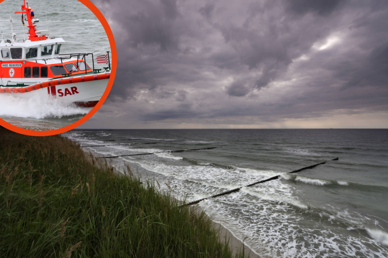 Einsatz auf der Ostsee: Die Seenotretter retten Kajakfahrer das Leben. 