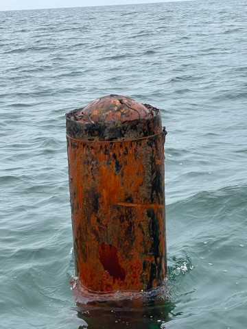 Ostsee: Der Körper des Torpedo.