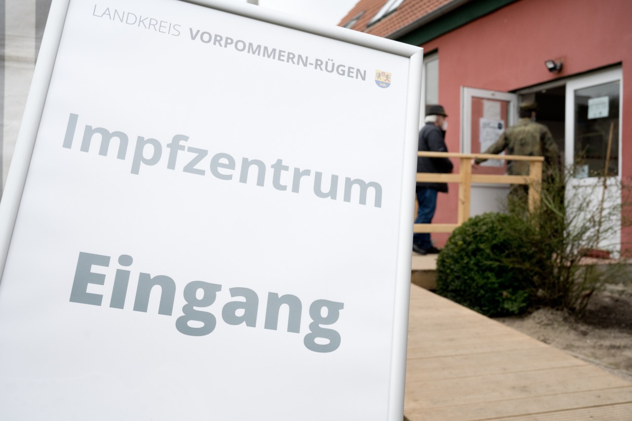 Das Impfzentrum des Landkreises Vorpommern-Rügen in Stralsund.