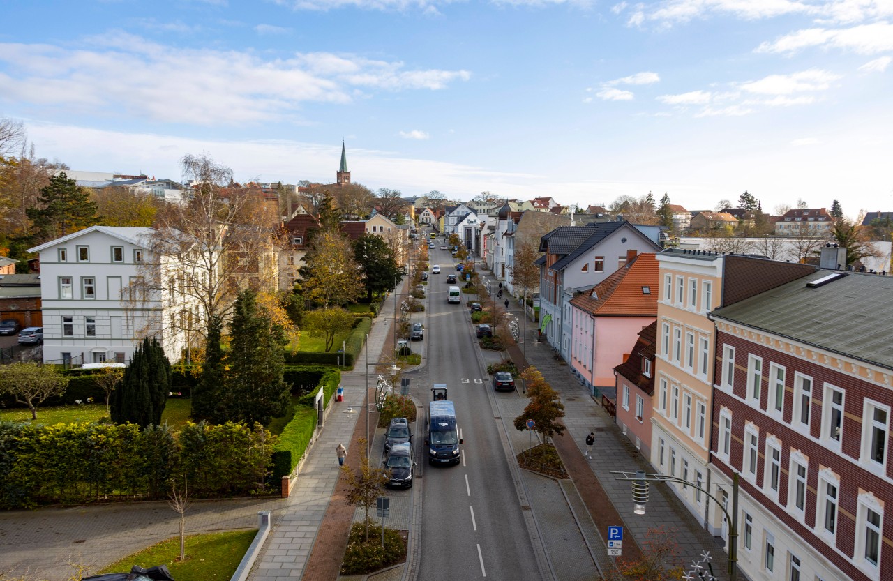 Blick auf Bergen auf Rügen.