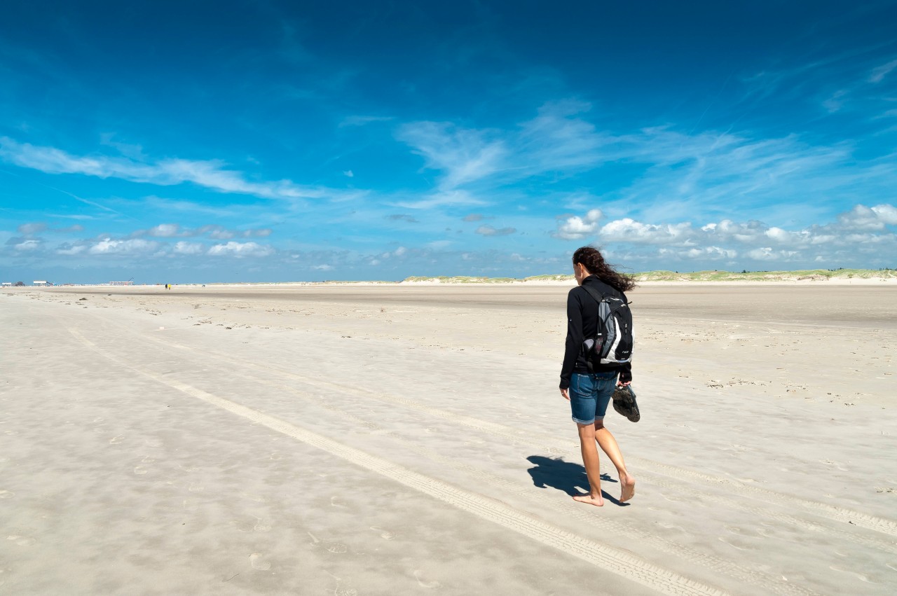 Eine Frau hat am Strand von Sankt Peter-Ording (SPO) einen ganz besonderen Fund gemacht (Symbolbild).