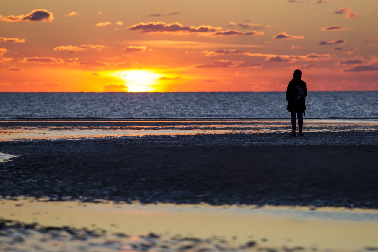 Am Strand von Sankt Peter-Ording (SPO) ist einer Frau ein aufsehenerregender Fund gelungen (Symbolbild). 