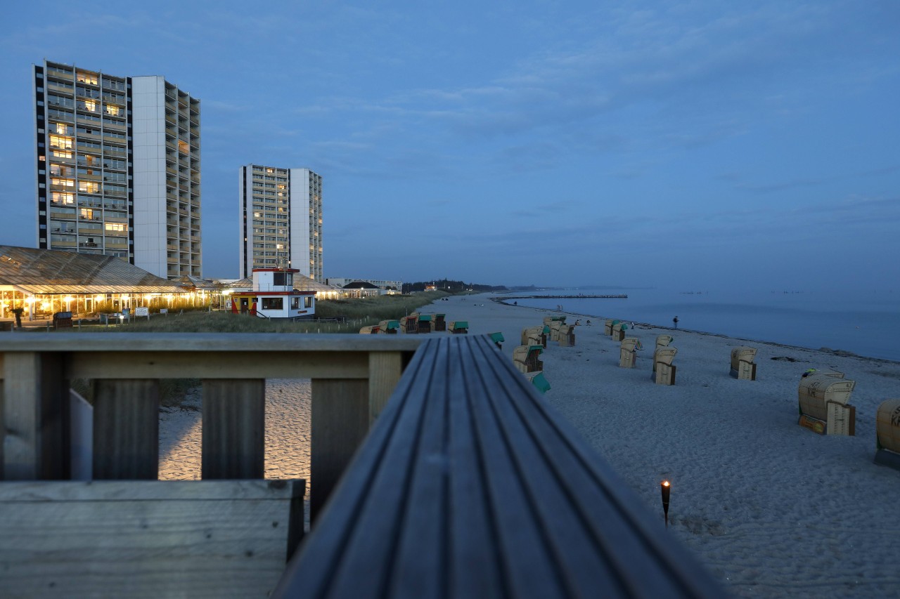 Blick auf den Südstrand von Fehmarn.