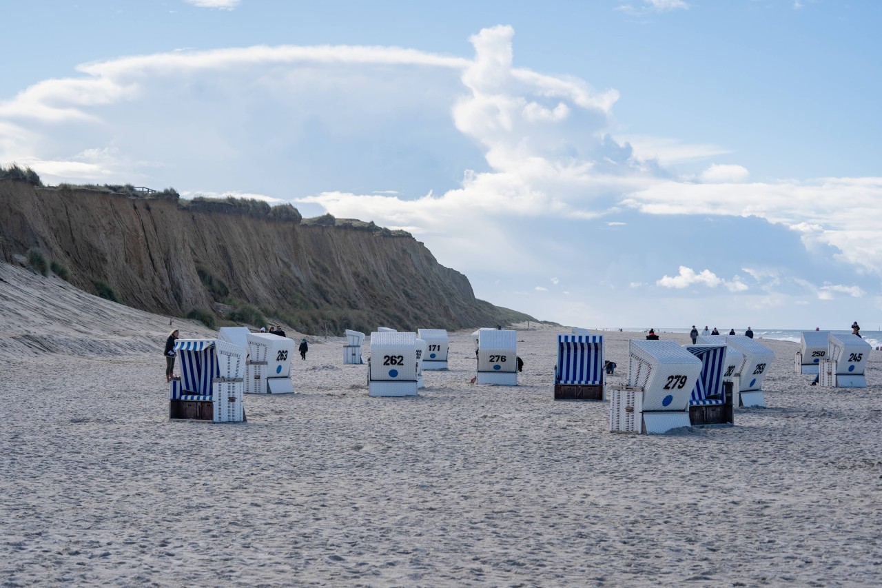 Strand auf der Insel Sylt zwischen den Orten Wenningstedt und Kampen.