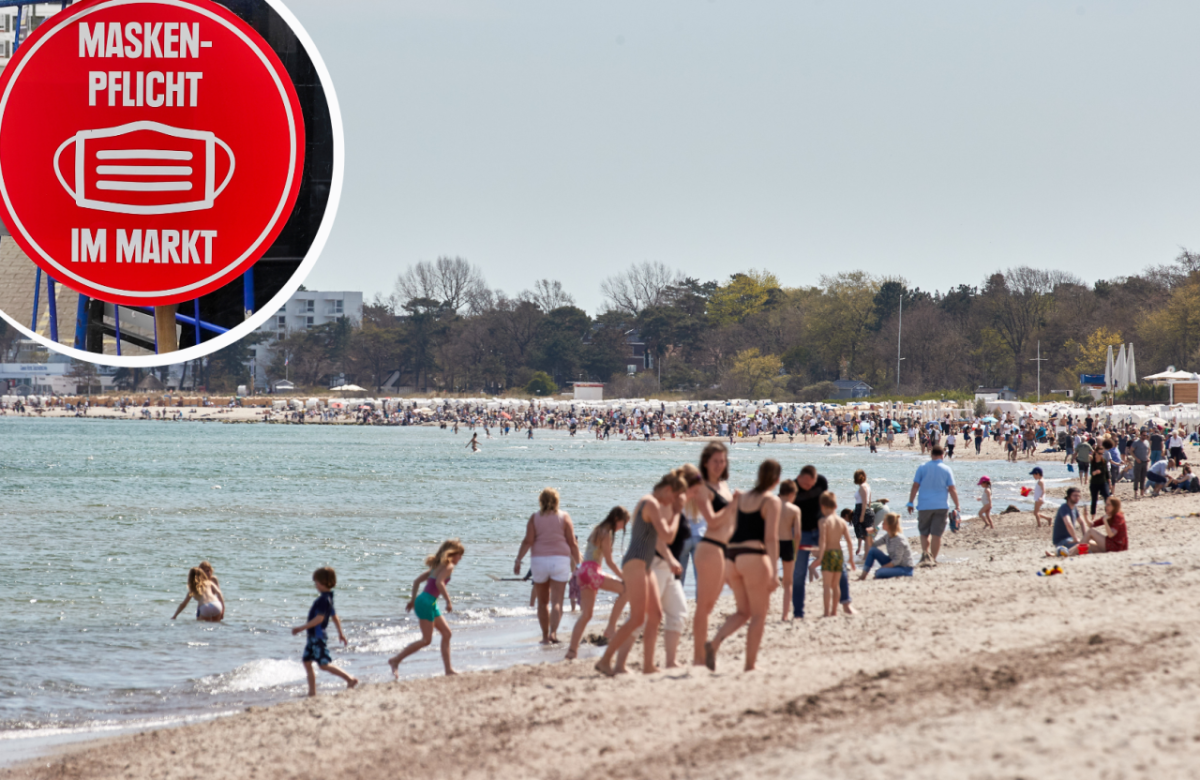 Timmendorfer Strand Ostsee Lübecker Bucht Urlaub Maske Befreiung Supermarkt Corona Penny Attest