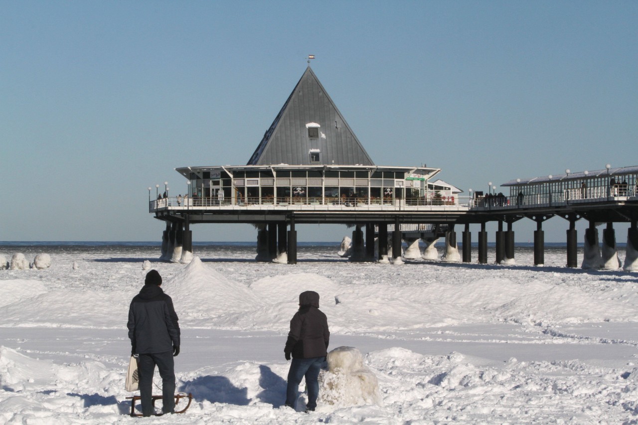 Im Winter können Urlauber manchmal Zeugen eines ganz besonderen Anblicks werden. 