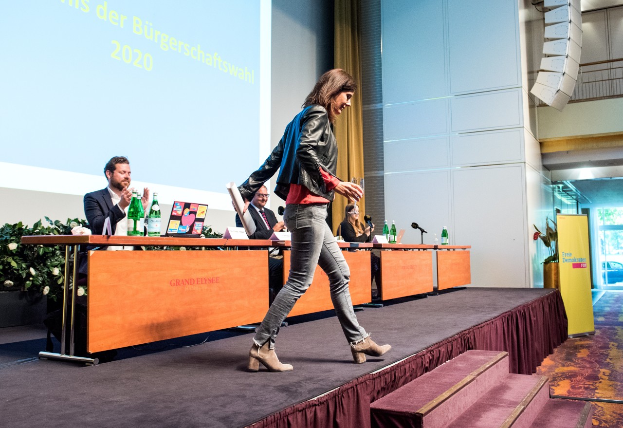 Sei geht: Katja Suding beim Landesparteitag der Hamburger FDP im September 2020