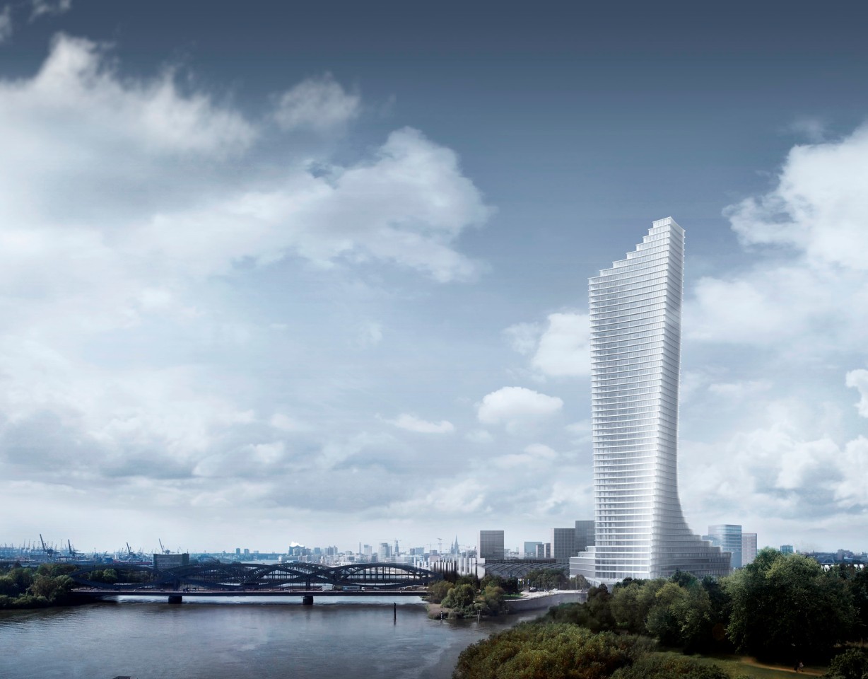 Der Elbtower in Hamburg, de 2025 fertiggestellt wird.
