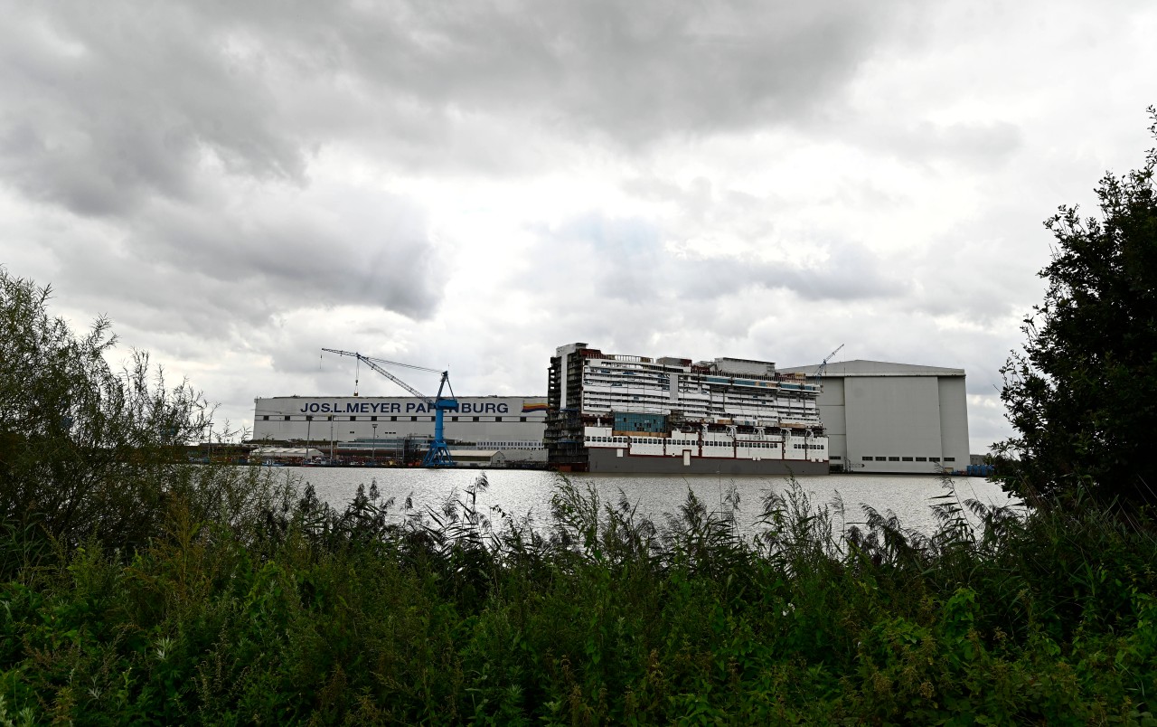 Die Meyer Werft in Papenburg: Hier wird die „Aida Cosma“ gebaut.