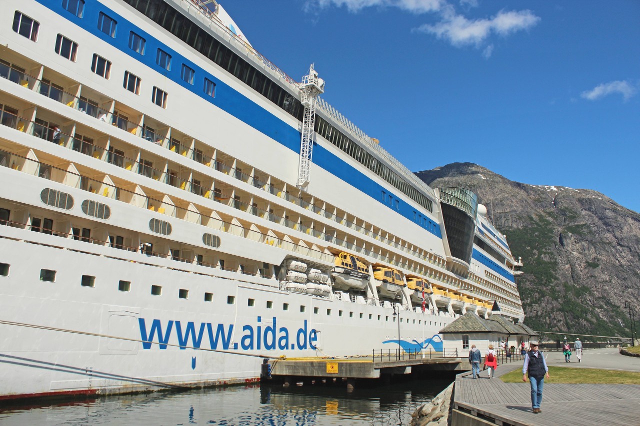 Auf seiner Norwegen-Kreuzfahrt mit der „Aida Sol“ sind einem Passagier beeindruckende Aufnahmen gelungen.