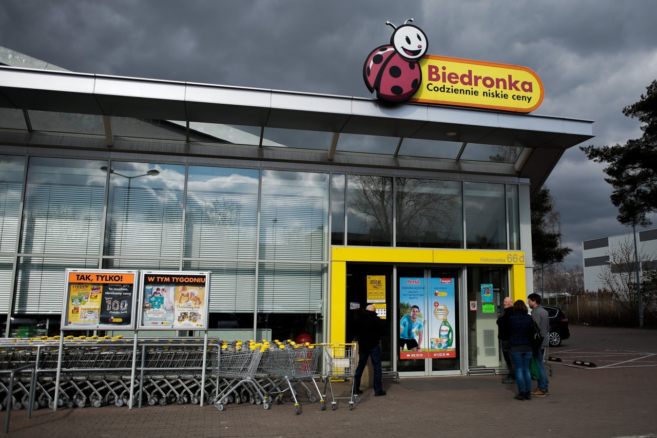 Der polnische Supermarkt Biedronka hat bereits auf dem Gelände eröffnet (Symbolbild).