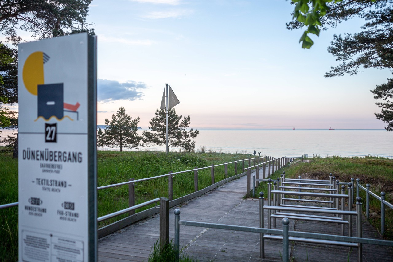 Seltener Anblick in Binz auf Rügen: Kaum ein Mensch unterwegs