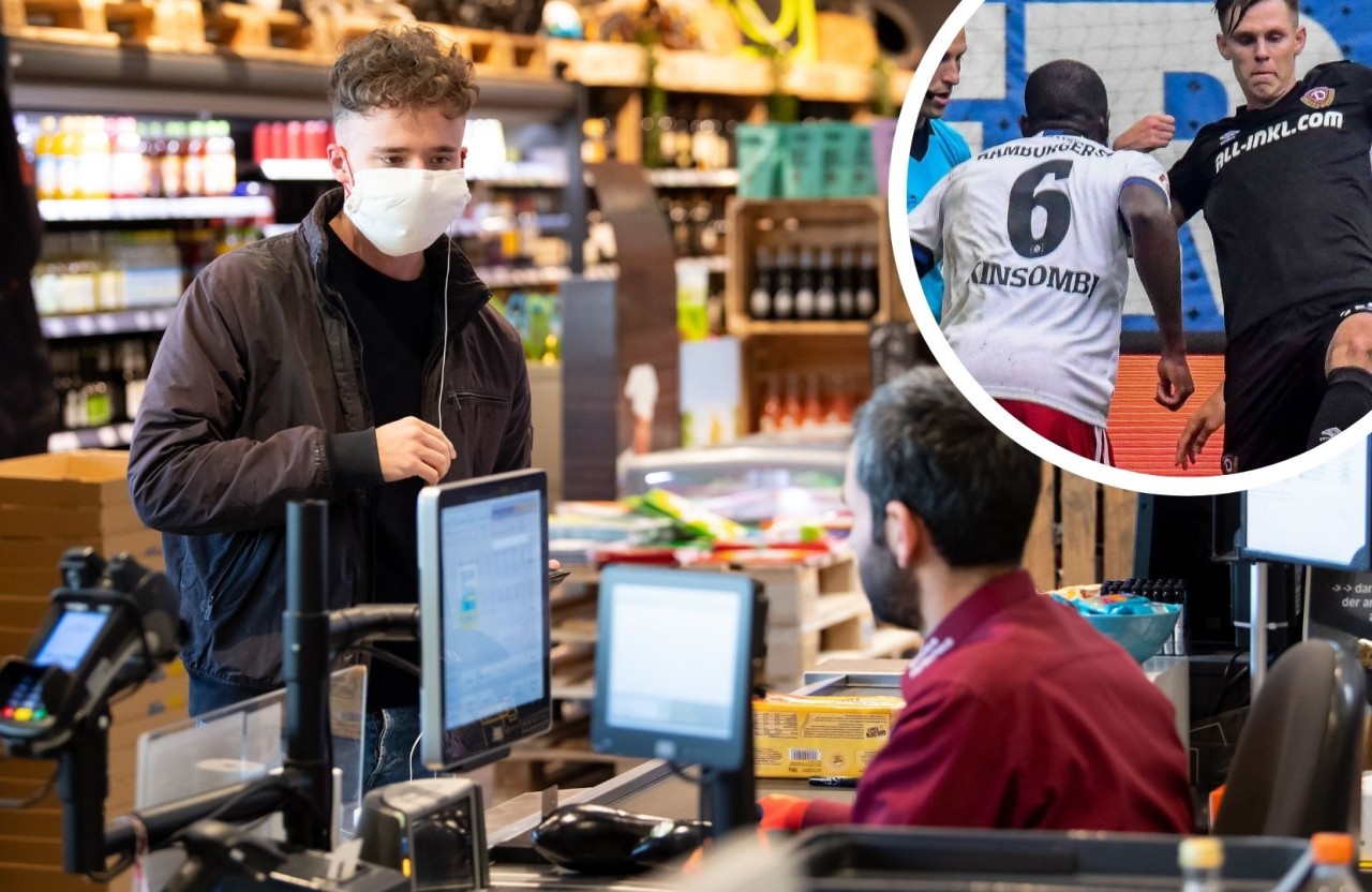 Am Spieltag zwischen dem HSV und Dynamo Dresden war ein Fußball-Fan einkaufen und war an der Kasse sprachlos. (Symbolbilder)