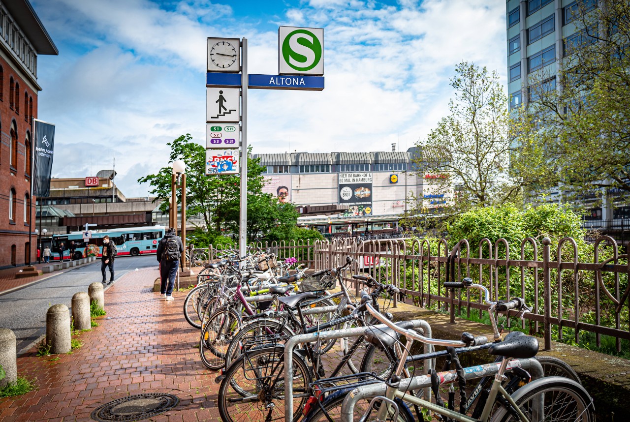 Der Fern- und S-Bahnhof in Hamburg-Altona.