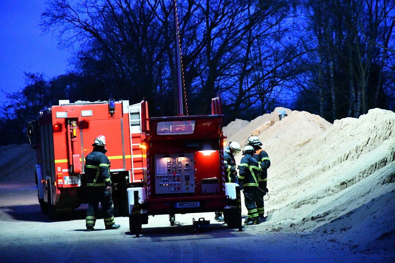 Der Sprengkörper in Hamburg-Wilhelmsburg befand sich in einem Sandhügel.