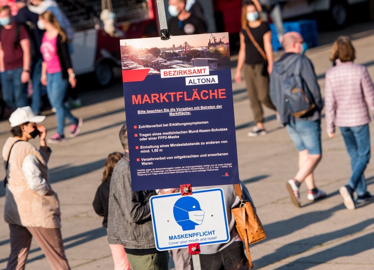 Hamburg Corona-Regeln Maske Abstand 2G Clubs Wochenende Fußballstadien