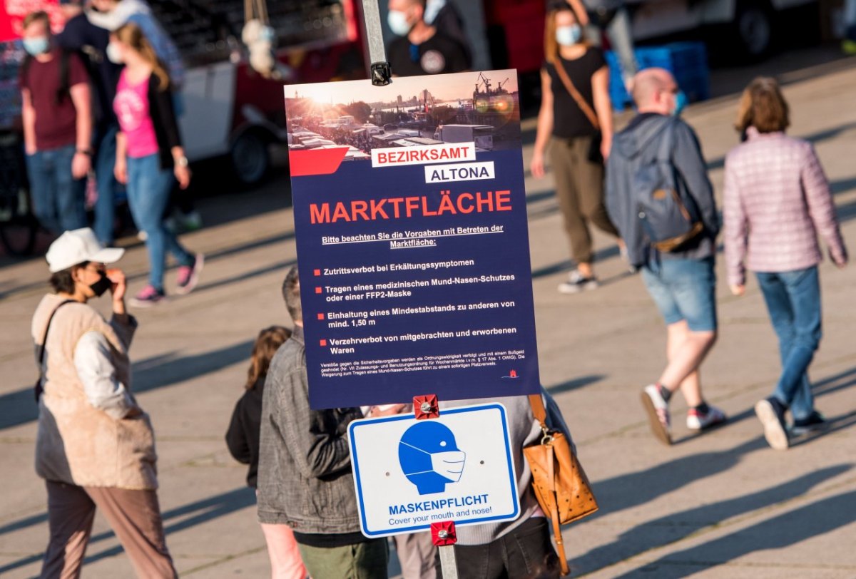 Hamburg Corona-Regeln Maske Abstand 2G Clubs Wochenende Fußballstadien