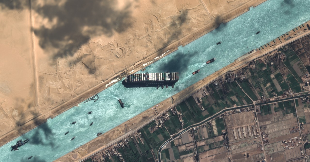 Die „Ever Given“ war im März auf Grund gelaufen und blockierte den Suezkanal. 