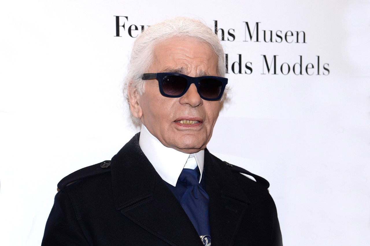 Karl Lagerfeld 2019 bei einem Event.