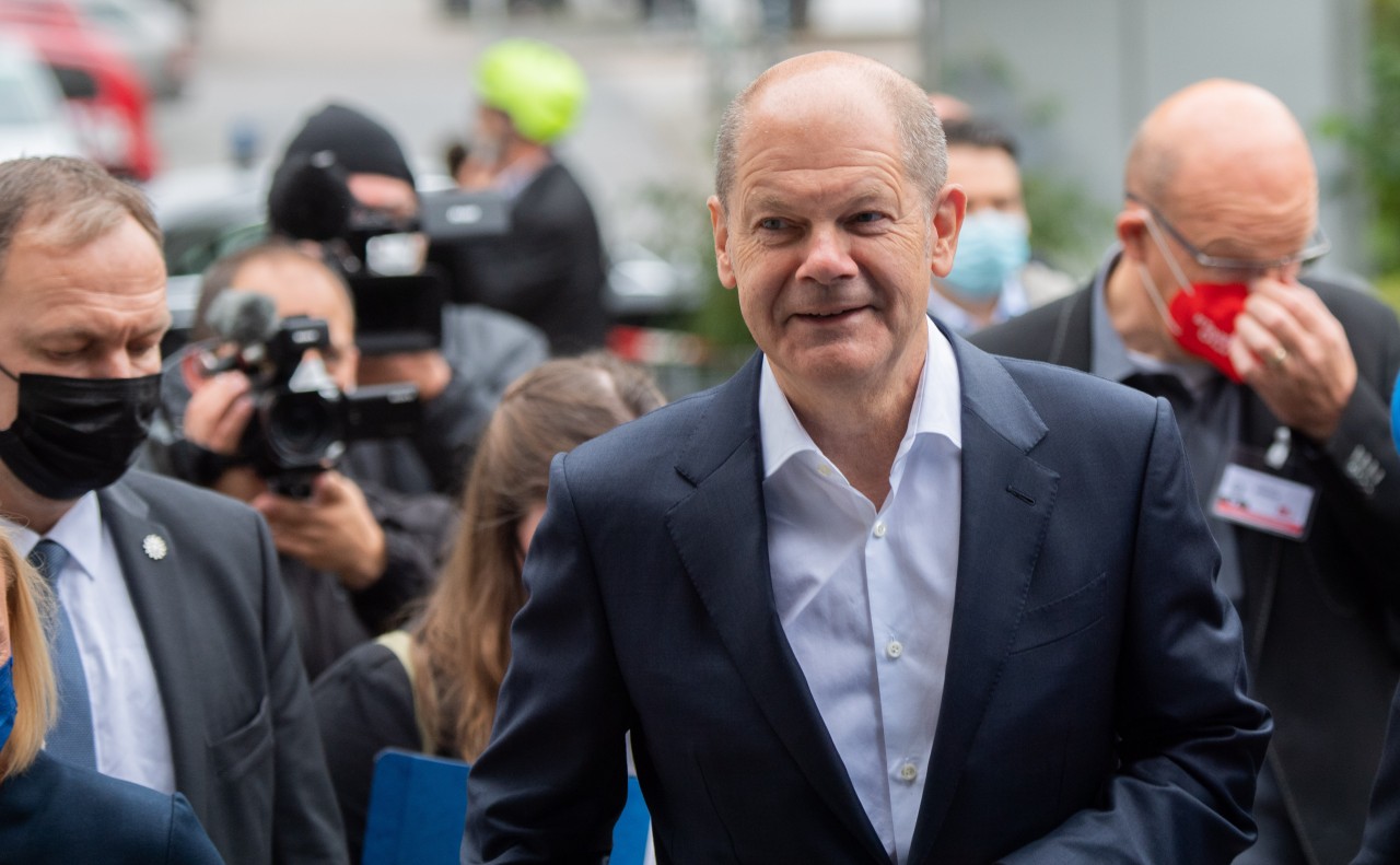 Es sieht gut aus für die SPD mit Kanzlerkandidat Olaf Scholz 