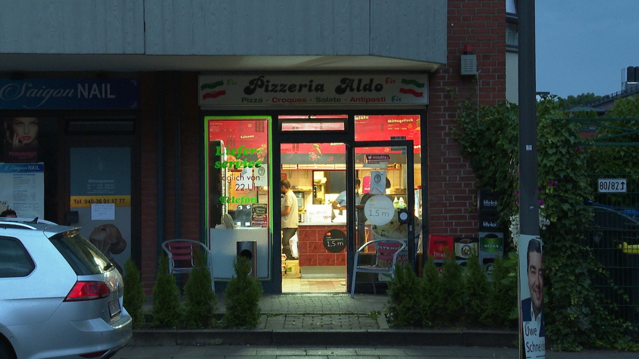 Die Pizzeria „Aldo“ in Hamburg-Lohbrügge. 