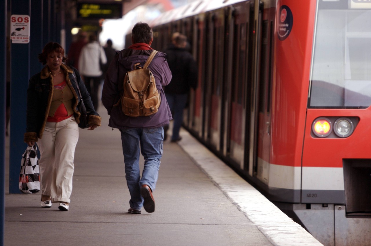 Auf dem Bahnsteig des S-Bahnhofs Nettelnburg ereignete sich die unglaubliche Szene (Symbolbild).