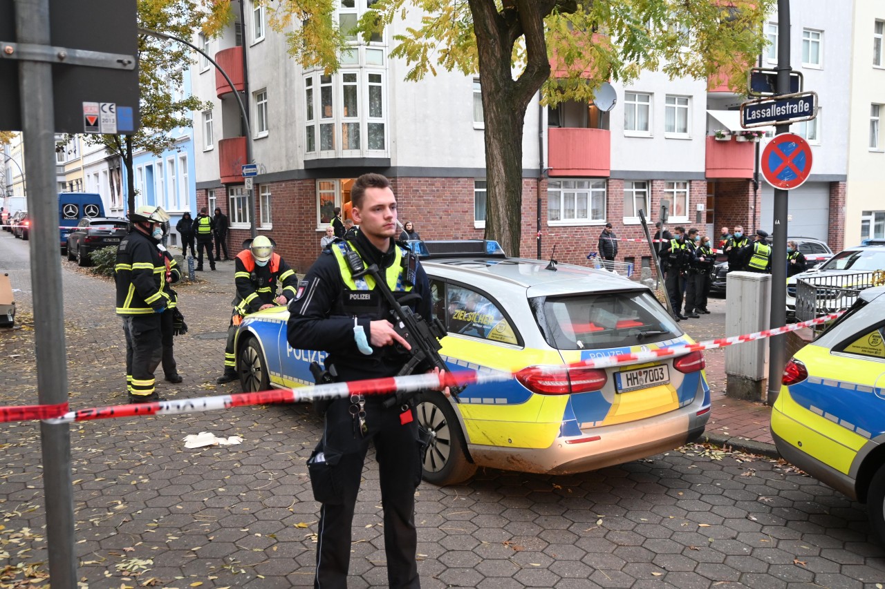 Hier fand am Wochenende in Hamburg eine Schießerei statt