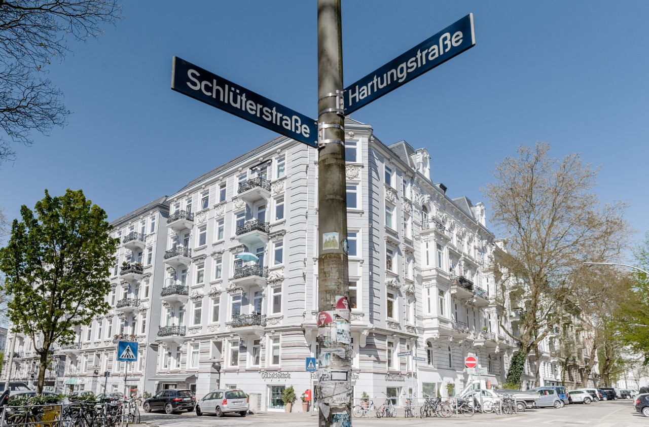 In der Schlüterstraße in Hamburg steht das alte Gebäude