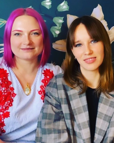 Tatjana Sosin (l.) und Anzhela Reznytska sind die Gründer von „Mothers for Ukraine“ in Hamburg. 