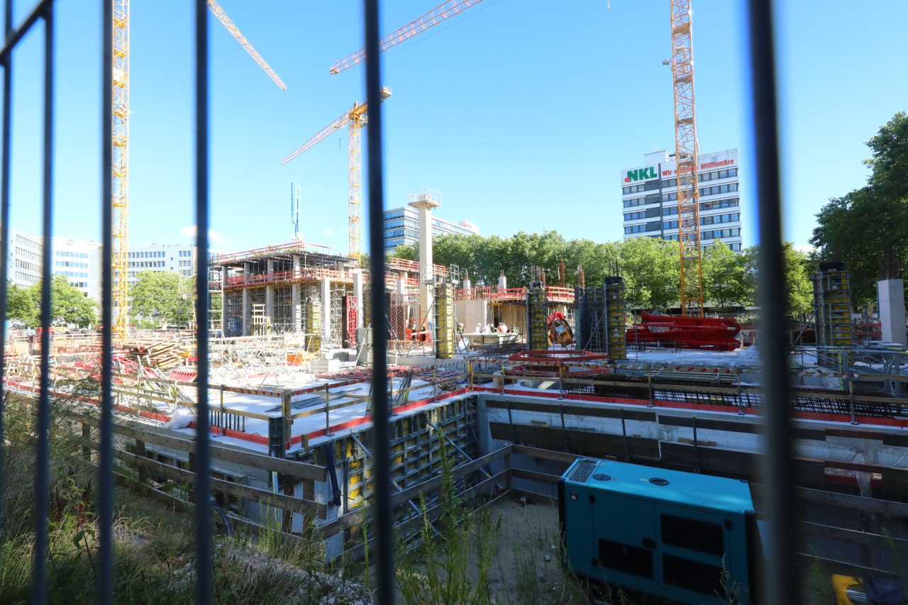 Die Großbaustelle in der City Nord in Hamburg