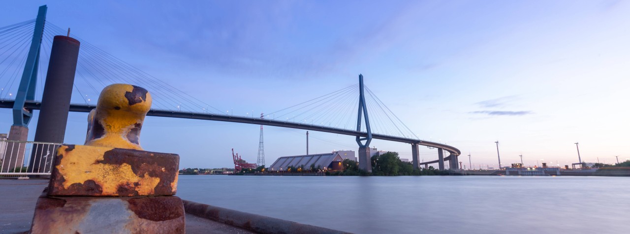 Die Köhlbrandbrücke in Hamburg: In die Jahre gekommen, aber immer noch spektakulär