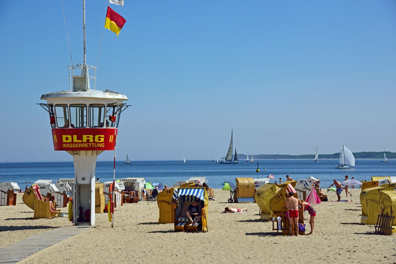 Der Strand von Travemünde.